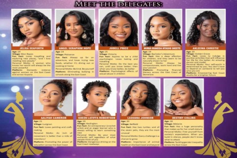 9 to vie for Miss East Coast “Beauty with a Mission” title